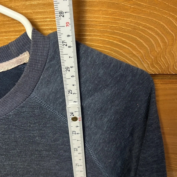 Marine Layer Shirt Mens Small blue Double Layer Knit Rayon LS Sweater Crew Neck - Picture 3 of 7